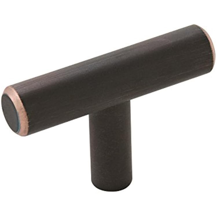 Amerock | Cabinet Knob | Oil Rubbed Bronze | 1-1516 inch 49 mm Length | Bar Pulls | 10 Pack | Drawer Knob | Cabinet Hardware
