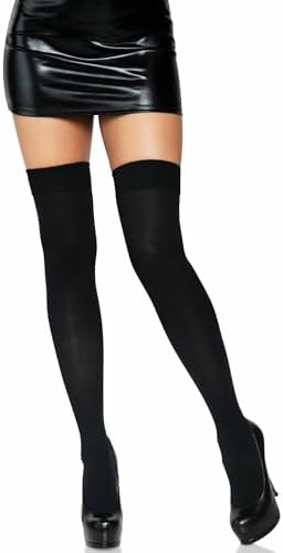 Leg Avenue Womens Solid Hue Thigh Highs