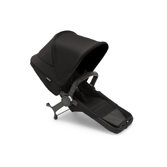 Bugaboo Donkey 5 Duo Extension Set Complete - Turn Your Mono Single Donkey to A Double Stroller - Midnight Black
