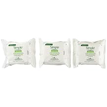 Simple Micellar Makeup Remover Wipes 25 Count (3 Pack)