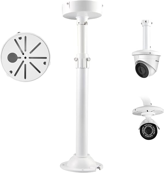 Security Camera Mount Bracket, Dome Camera Mount Universal Camera Wall Mounting Bracket /IP Camera for CCTV Security Camera, I Type (16-25 inch)