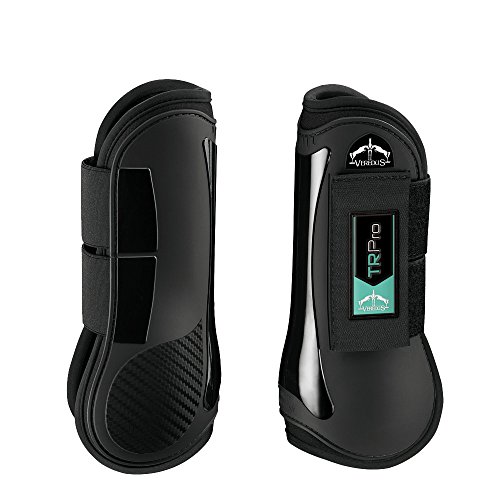 VEREDUS TR PRO Open Front Tendon Boots Medium Blac