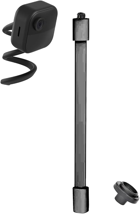 Tonton Flexible Twist Mount for Blink Outdoor 4 (4th Gen) / (3rd Gen), Blink Mini, Blink XT, XT2, 20.5in Gooseneck Blink Camera Mount, No-Drill, Tool-Free Adjustable Camera Holder (1 Pack, Black)