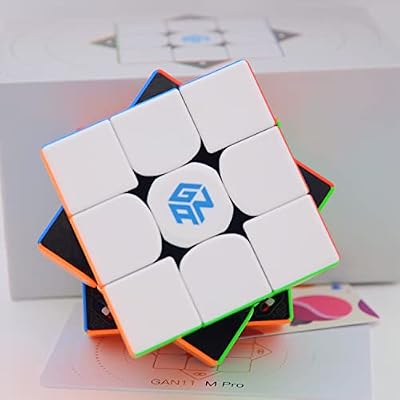 Bukefuno GAN 11 M Pro 3x3 Magnetic Speed Magic Cube stickerless GAN11M Pro 3x3x3 Puzzle Magic CubeGAN11 M Pro Black Frosted Kernel Version