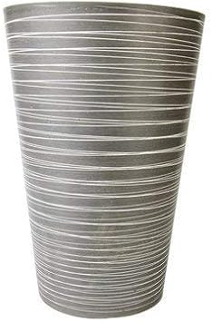 Gardener Select 12" Tall Round Planter Light Grey