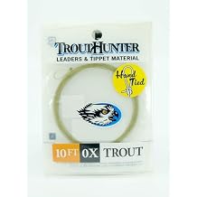 TroutHunter Trout Taper Nylon Fly Fishing Leader 10ft W/Perfection Loop