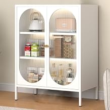 PC Board Display Cabinet, Adjustable Laminate Display Showcase, Multiple Colors to Choose from, Single Layer Load-Bearing About 80 Catties (Color : White, Size : 31.4x15.7x40.1in)