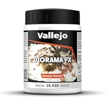 Vallejo - Diorama FX Ground Textures | Snow 200 ml. (6.76 fl.oz.) | Premium Acrylic Color for Modelers & Miniature Enthusiasts | Exclusively Designed for Modelling