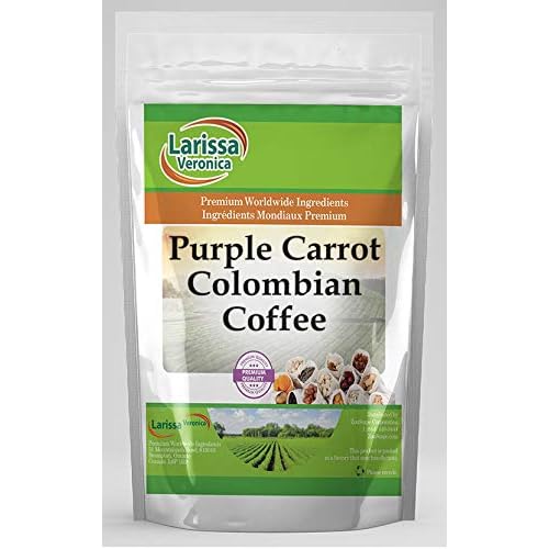 Purple Carrot Colombian Coffee Gourmet, Naturally Flavored, Whole Coffee Beans 16 oz, ZIN: 556756 - 2 Pack