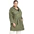Women's Plus Size Anorak Jacket - Ava & Viv (Olive)