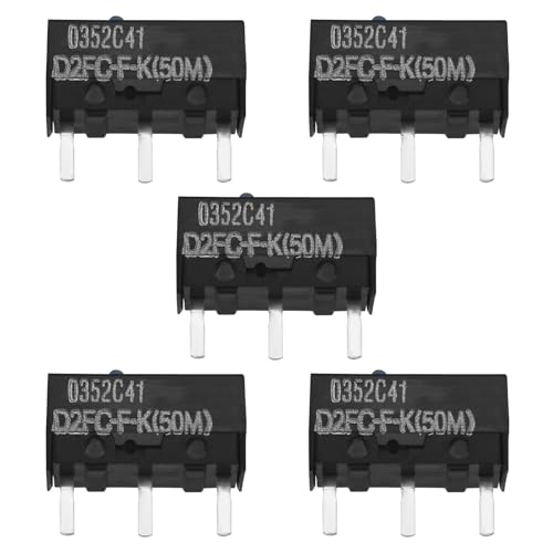 OTOTEC 5pcs D2FC-F-K 50m Blue Dot Mouse Micro Switch Compatible with Logitech MX Series Compatible withLogitech G Series Compatible with Apple G3 G4 G5