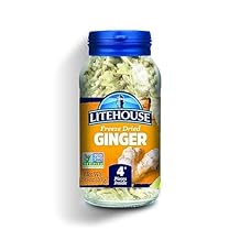 Litehouse Freeze Dried Ginger - Ginger Flakes, Substitute for Fresh Ginger, Perfect for Tea, Organic Dried Ginger Root, Non-GMO, Gluten Free - 0.56 Ounce