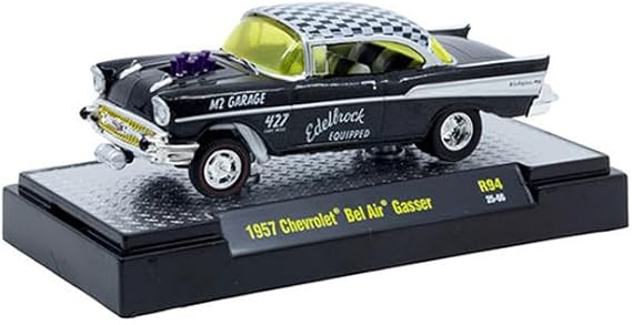 M2 Machines Detroit Muscle 1957 Chevy Bel Air Edelbrock Gasser Adult Collectible R94 25-66