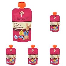 Peter Rabbit Organics Baby Raspberry Banana Blueberry, 4 oz (Pack of 5)