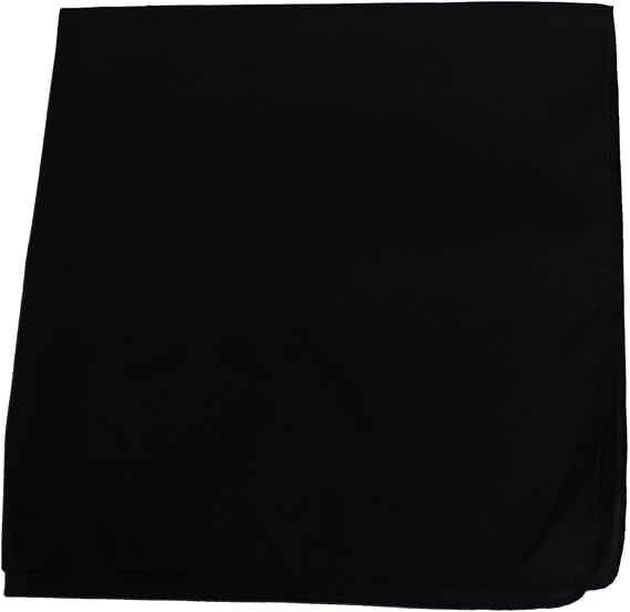 12 Pack Solid 100% Cotton 22 in x 22 in Bandanas