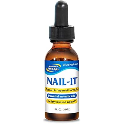 NORTH AMERICAN HERB & SPICE NAIL-IT - 1 fl. oz - Toenail & Fingernail Formula - For Beautiful, Healthy Nails - Non-GMO