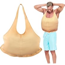 Fake Padded Belly,Fat Suit,Santa Claus Suit,Unisex Stuffed Santa Belly Costume Dress Up Accessory for Christmas Halloween Cosplay