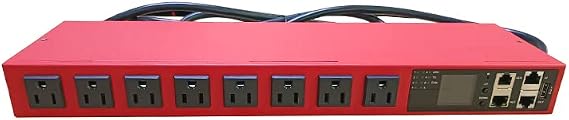 Smart PDU Cabinet Socket 8-Port 15 amps SSH telnet SNMP 485modbus- RTU Programming Development Network Remote Control Room Aging Rack Used (SNMP v1v2v3 telnet SSH Version)