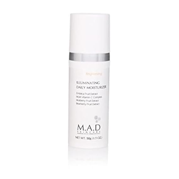 M.A.D Skincare Brightening Illuminating Daily Moisturizer, 50g (1.7oz)