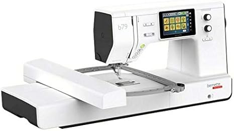 Bernette B79 Sewing and Embroidery Machine with 8-Piece Feet Set | Touchscreen Display LED Light | Quilting Kit with Needle Threader Bobbins Hoops Extension Table Home Sewing Accessories