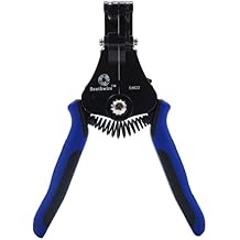 Southwire Automatic Stripper Tool - Strips 8-18 AWG Solid & 10-20 AWG Stranded Wires - Smooth One-Step Action - Spring-Loaded Return - Wire Stripper for Home Wiring