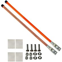 28" Snow Plow Markers Blade Guides Orange 3/4'' Built-in Steel Wire Stainless Steel Thickened Material Never Break Fit for Blizzard Boss SNO-Way Western Snowplows Pickup Truck SUV UTV ATV