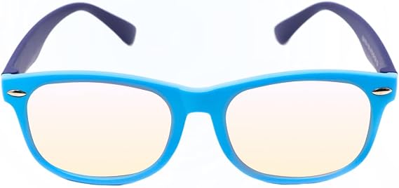 Blue Light Blocking Glasses Kid Series for Computer, Mobile, Gaming, Sleep-Purple - Anti Eye Strain, Headache