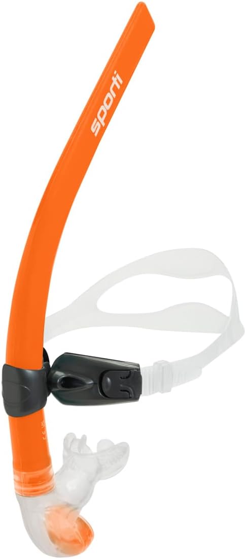 Sporti Unisex-Adult Swim Training Snorkel Swimming Lap, Silicone Mouthpiece