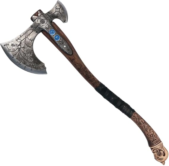 AncientSmithy Leviathan Axe Real Metal Replica with Glow-in-the-Dark-Runes