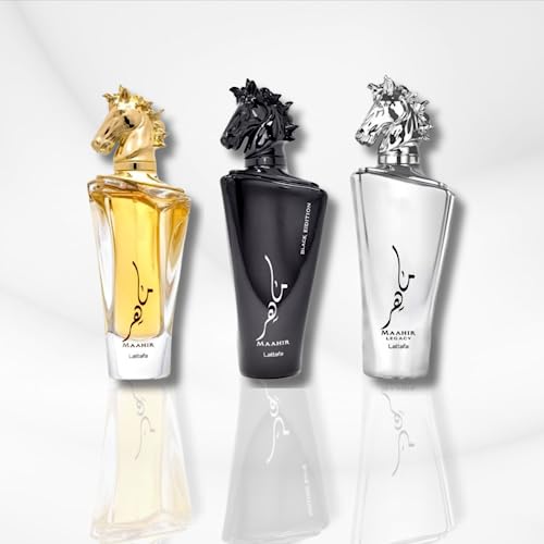 Lattafa Maahir Trio Premium Eau de Parfum Set 100ml Each