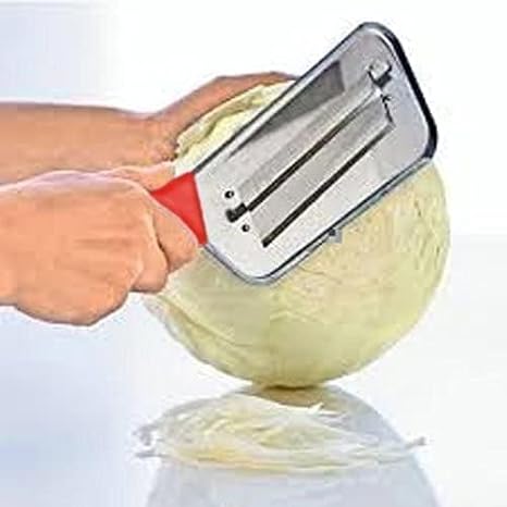 Cabbage Kitchen Knife Slicer Chopper Shredder Sauerkraut Cutter Coleslaw Grater (Red)