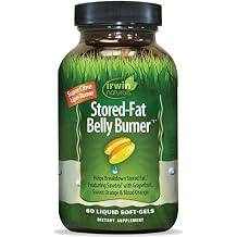 Irwin Naturals Stored-Fat Belly Burner - with Sinetrol, Grapefruit, Sweet Orange & Blood Orange - 60 Liquid Soft-Gels
