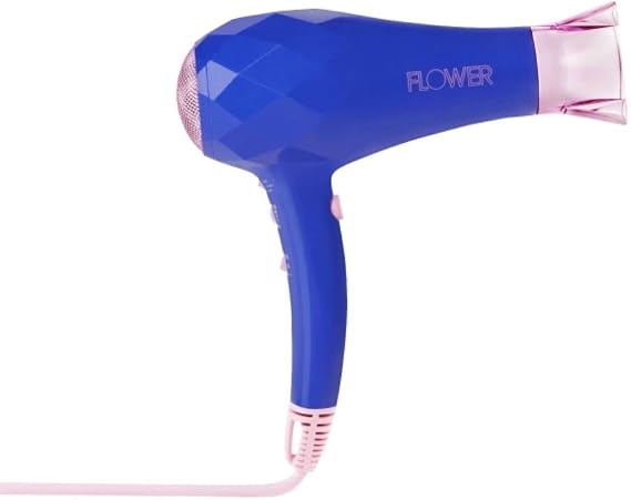 Flower Beauty Ionic Pro Dryer - Lightweight & Powerful Professional Dryer for Fast, Energy-Efficient Hair Drying - Adjustable Airflow & Two Heat Settings - For All Hair Types