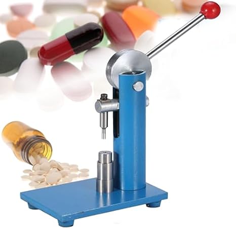 Manual Tablet Press Machine for DIY Powder Tablets, 3mm-12mm Handheld Tool for Laboratory Use