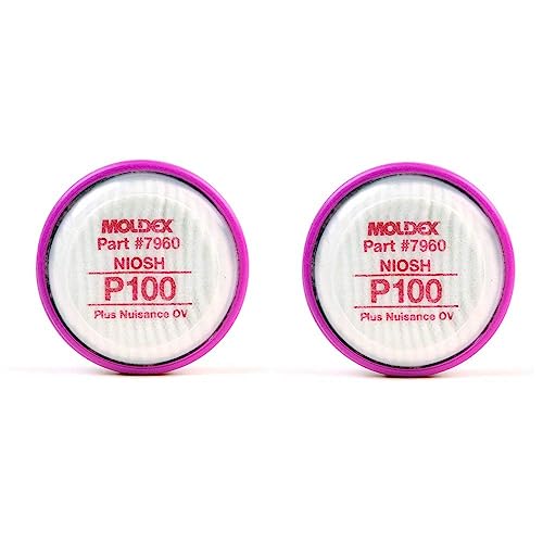 Moldex 7960 P100 Particulate Filter Disk, 1 Pair