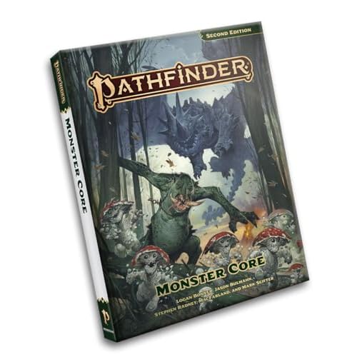 Pathfinder Monster Core Hardcover - Second Edition Remaster RPG Rulebook | 376 Pages | Over 400 Creatures | Ages 16 | Tabletop Gaming