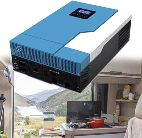 Hybrid Solar Inverter 5500W, 48V DC to 220V AC, 110A MPPT Controller, Max PV Input 6KW, 500VDC for Off-Grid Home and Office Use