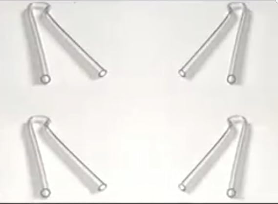 8x Standard Wall Size - Pre-Bent Tubes Hearing Aid Tubes