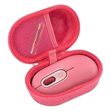 Hard Case Compatible with Logitech POP/Pebble Mouse 2/Pebble Wireless Mouse (red)