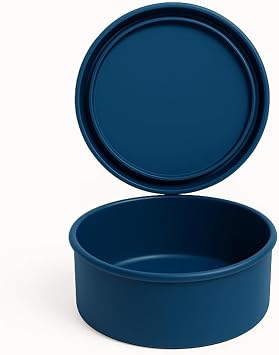 Large round food container - 30 oz midnight blue