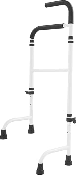 Stair Assist Cane for Seniors, Adjustable Height Elderly Stair Climber for Both Walk Up and Down Stairs,300lbs Aluminum Alloy Stair Cane Step Helper with Anti-Slip Pads