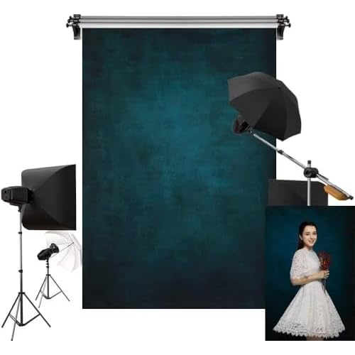 Kate Dark Blue Abstract Backdrop Photo Background Studio Props,10x8ft