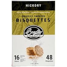 Bradley Smoker Bisquettes BTHC48 For Grilling and BBQ, Hickory, 48 Pack