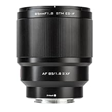 VILTROX AF 85mm F1.8 XF II Lens for Fujifilm X Mount, Auto Focus Prime Portrait Lens for Fuji X-Mount Camera X-T3 X-T2 X-T30 X-T20 X-T10 X-T100 X-PRO2 X-E3 X-A20 X-A5