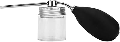 Hair Fiber Spray Applicator with Rubber Pump & Glass Bottle | Even Application for Hair Thickening, Hair Growth Powder, Styling & Volume Boost