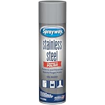 Sprayway SW841R Oil-based Stainless Steel Cleaner and Polish, Protects and Preserves, Resists Streaks and Finger prints, 15 Oz.