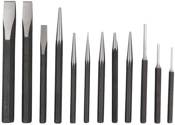 Punch and Chisel Set, 12 Pc, 2AJB4-A