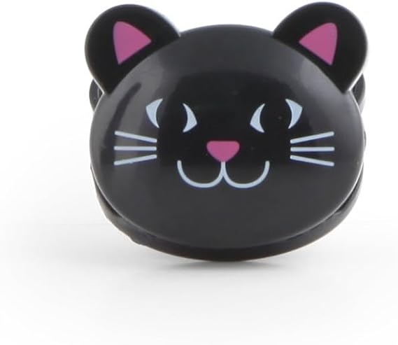 Kikkerland Cat Bag Clips, Set of 6,Black