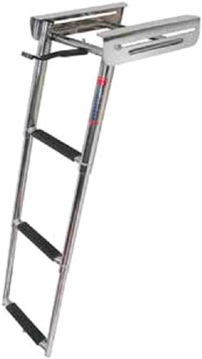 3 Step Under Platform Sliding Ladder, Stainless 316 - Jif Marine