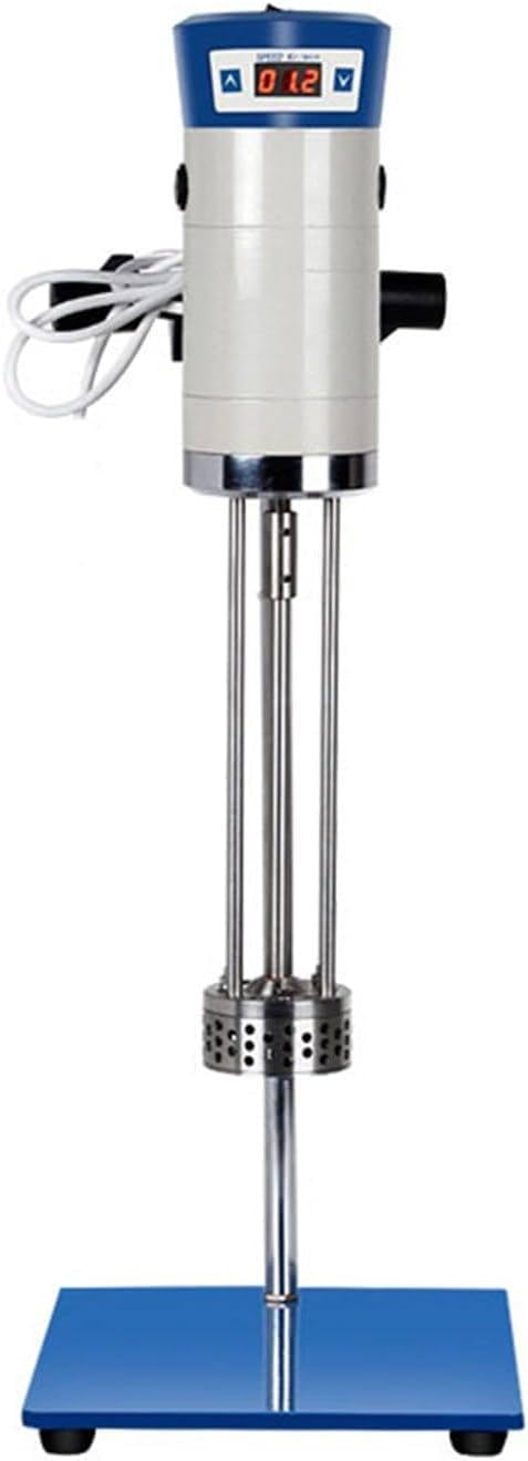 Laboratory High Speed Dispersing Homogenizer Emulsifier High Shear Mixer, Adjustment 2000-28000rpm, 500W Digital Display Blender,110V
